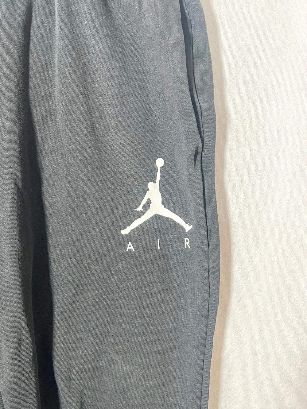 Jordan Men's Black Jumpman Air Fleece Jogger Sweatpants Size Large